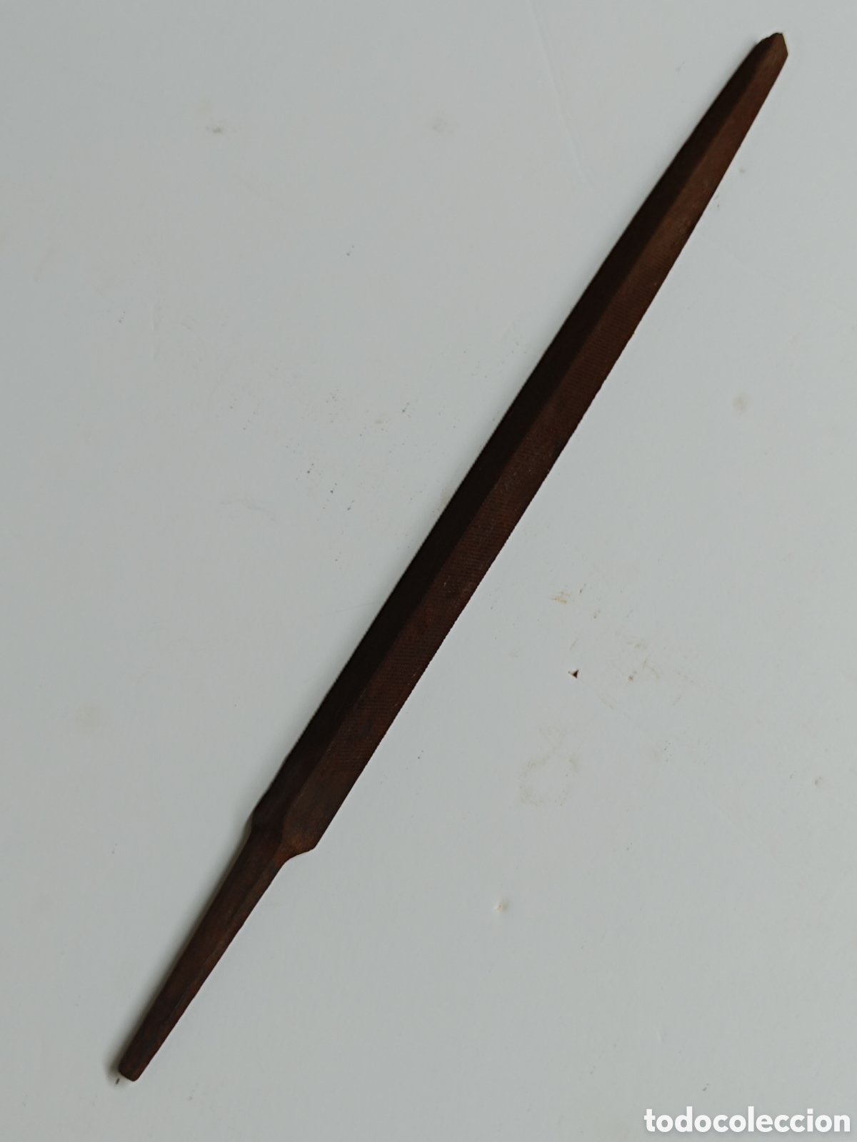 Antig&uuml;edades: Lima antigua hierro triangular (39cm)
