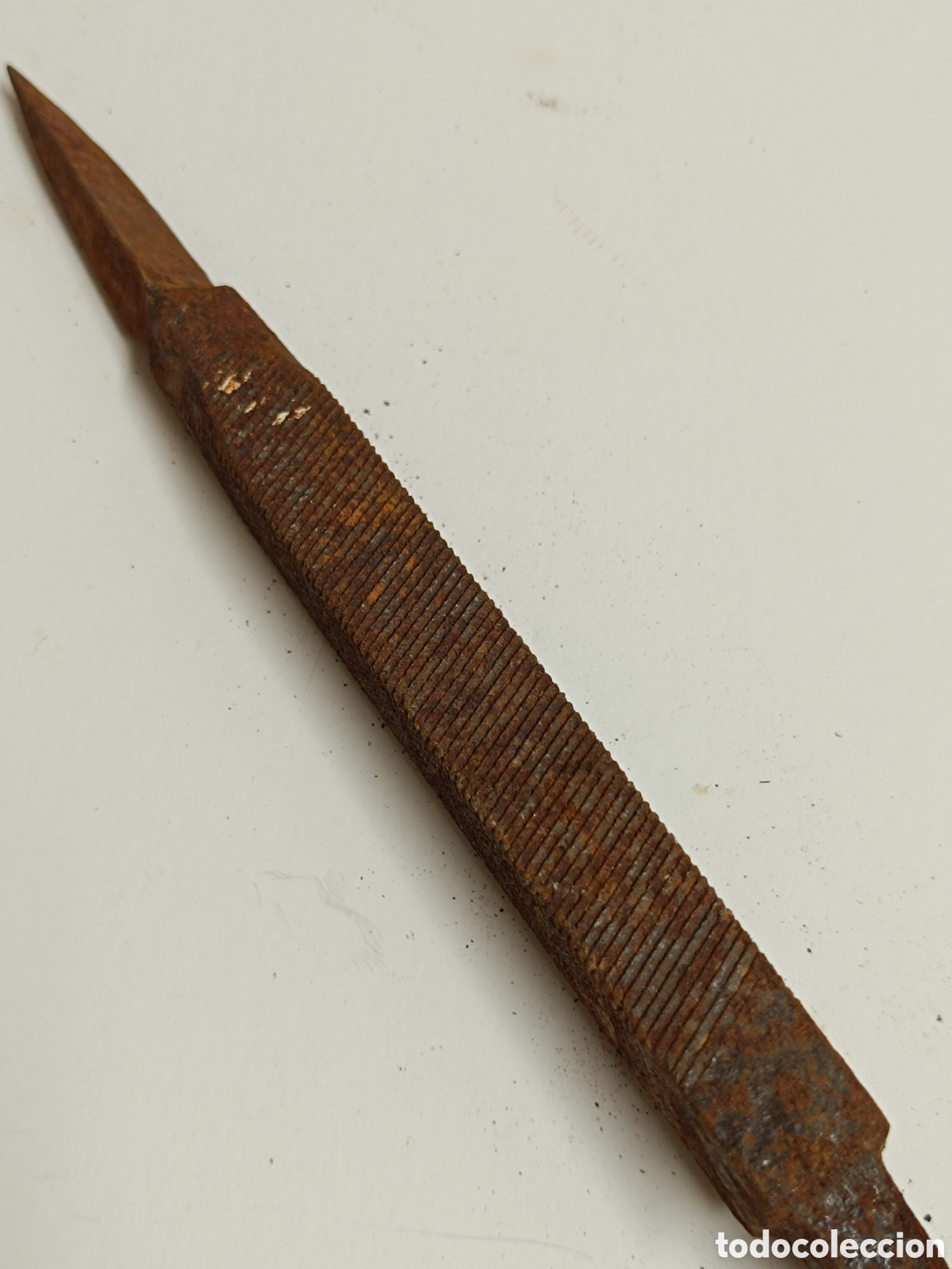 Antig&uuml;edades: Lima antigua hierro cuadrada con mango (37cm) - Foto 3