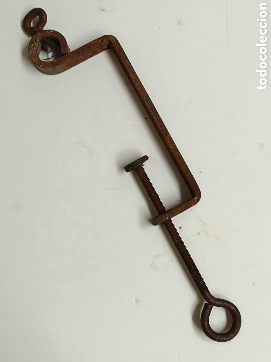 Antig&uuml;edades: Gato mordaza sargento antiguo metal artesanal