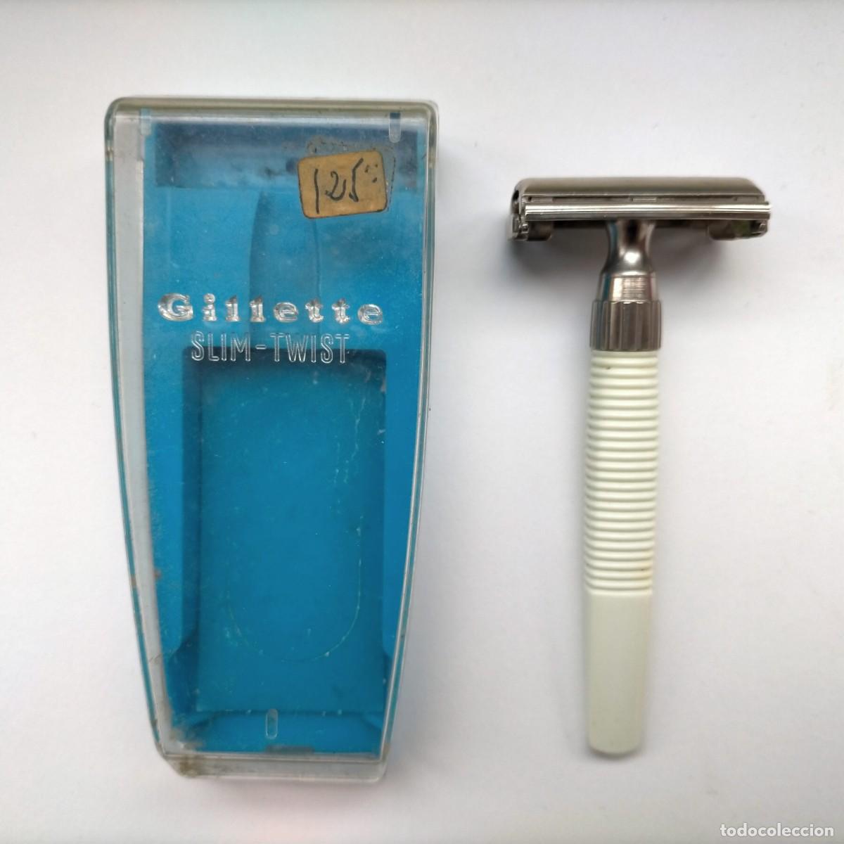Antig&uuml;edades: Antigua maquinilla afeitar GILLETTE SLIM-TWIST