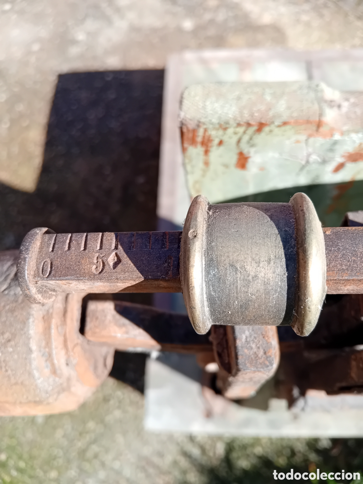 Antig&uuml;edades: Antigua b&aacute;scula de pesaje. - Foto 5