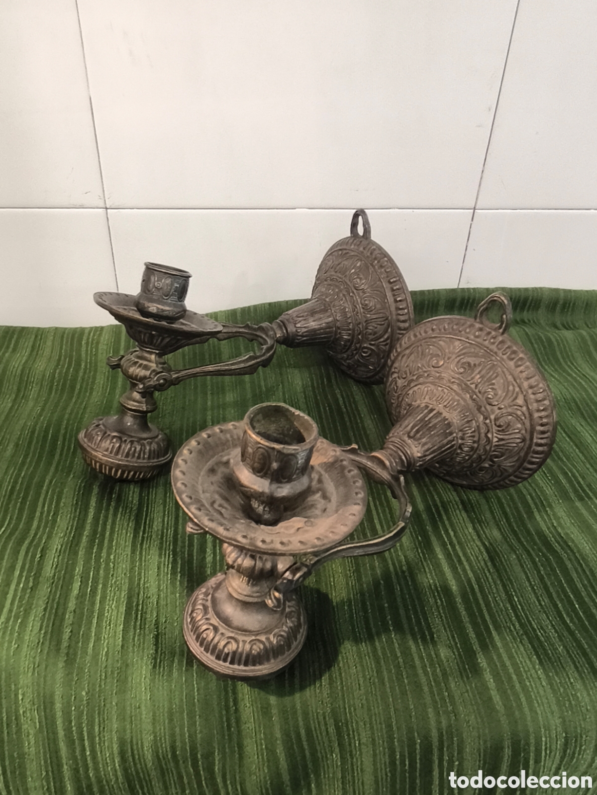 Antig&uuml;edades: 2 candelabros N&aacute;uticos finales S.XIX - Foto 4