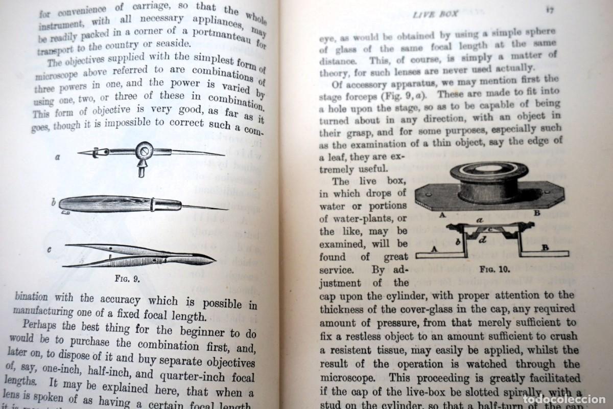 Antig&uuml;edades: MICROSCOPIO. LIBRO ANTIGUO &ldquo;Common Objects of the Microscope&rdquo; 1.902 - Foto 4