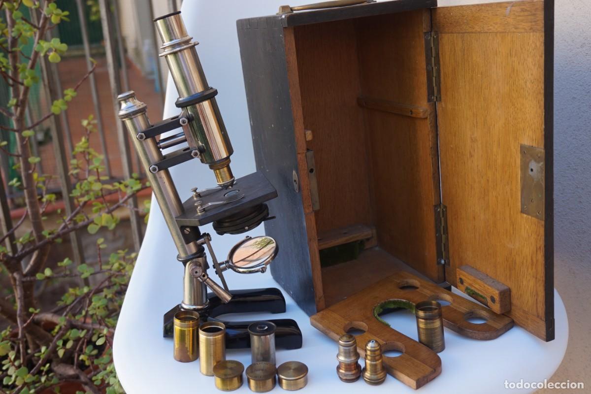 Antig&uuml;edades: RARO MICROSCOPIO CROMO/NIQUEL &rdquo;C. REICHERT&rdquo; C.1890 MICROSCOPE. MIKROSKOP