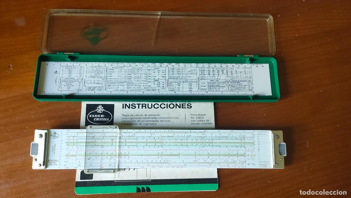 Antig&uuml;edades: FABER CASTELL 2/83N REGLA DE CALCULO CASTELL NOVO BIPLEX 2/83 N CALCULADORA SLIDE RULE DUPLEX