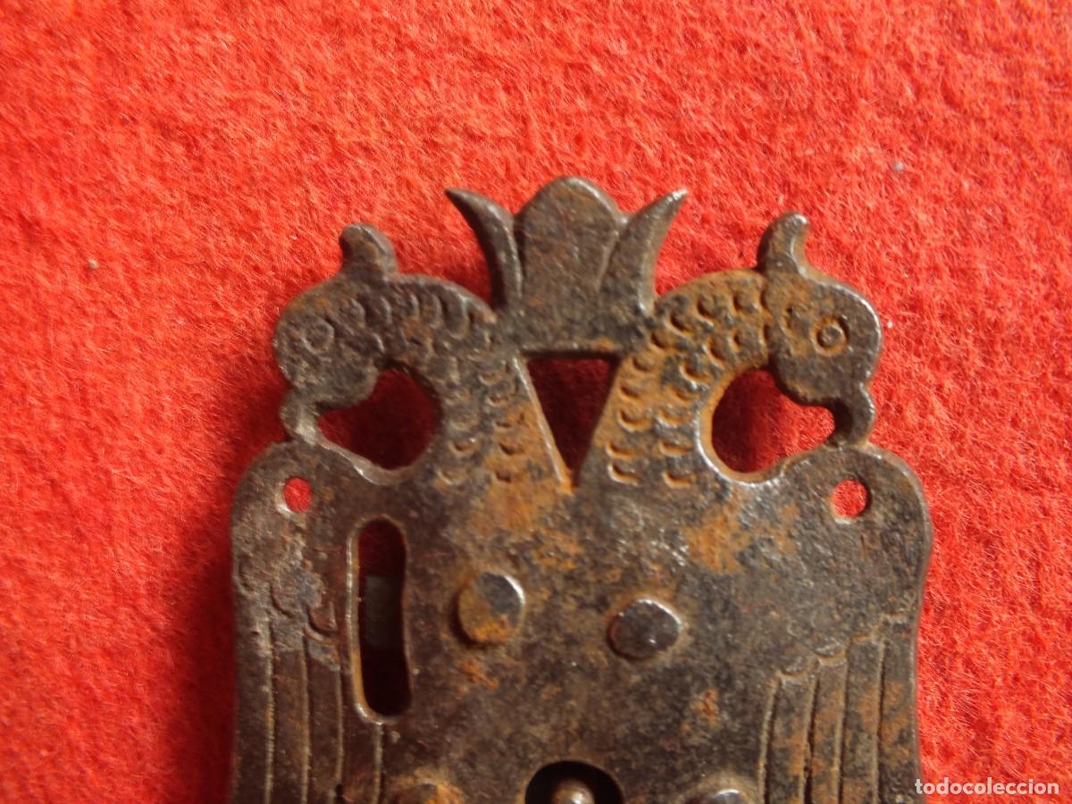 Antig&uuml;edades: CERRADURA ANTIGUA LLAVE Y CERROJO PARA ARQUETA O PEQUE&Ntilde;O BARGUE&Ntilde;O FUNCIONA