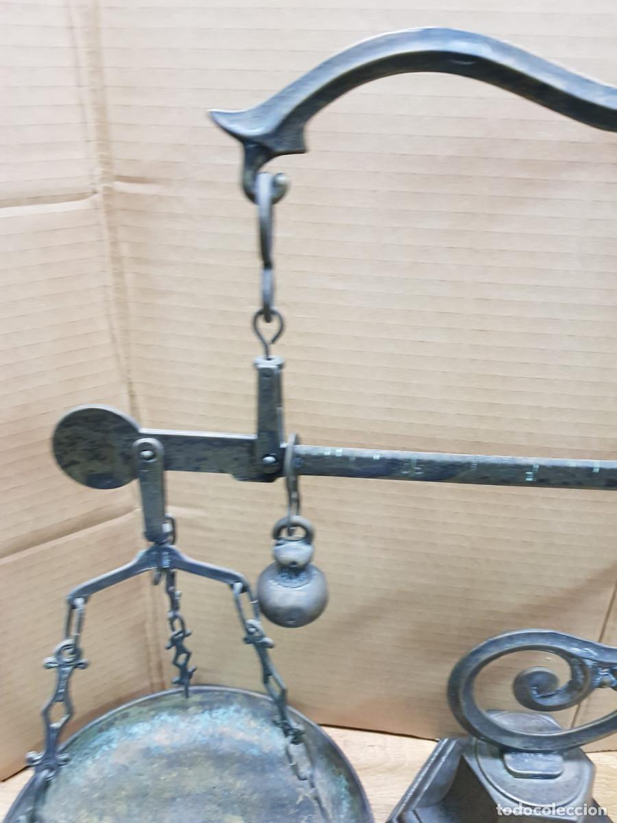 Antig&uuml;edades: ANTIGUA BALANZA DE BRONCE - Foto 3