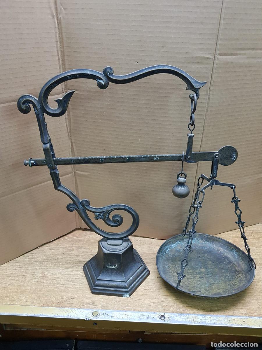 Antig&uuml;edades: ANTIGUA BALANZA DE BRONCE - Foto 6