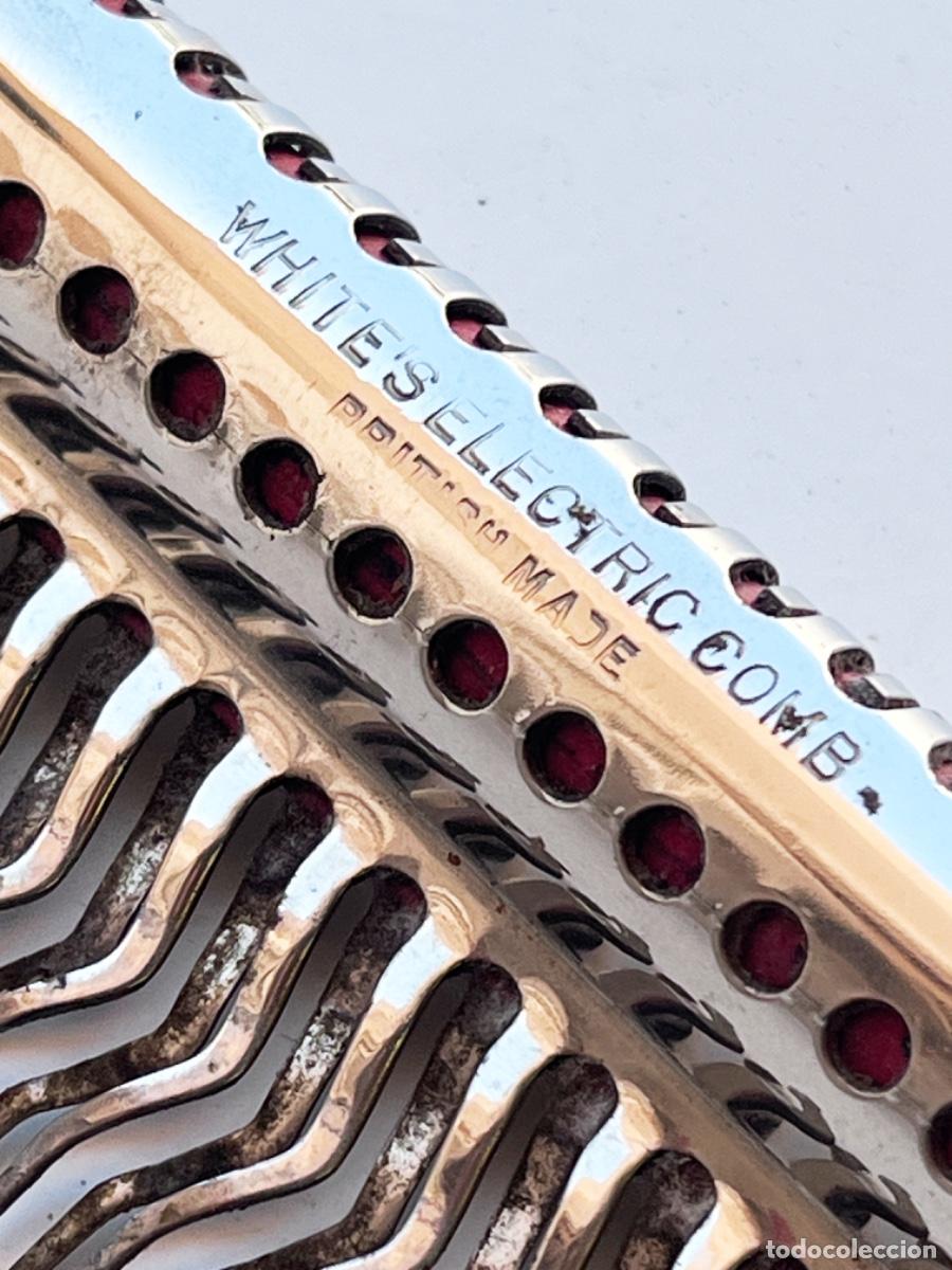Antig&uuml;edades: Peine el&eacute;ctrico WHITE'S ELECTRIC COMB c.1927-1930 &ndash; caja e instrucciones espa&ntilde;olas &ndash; British Made