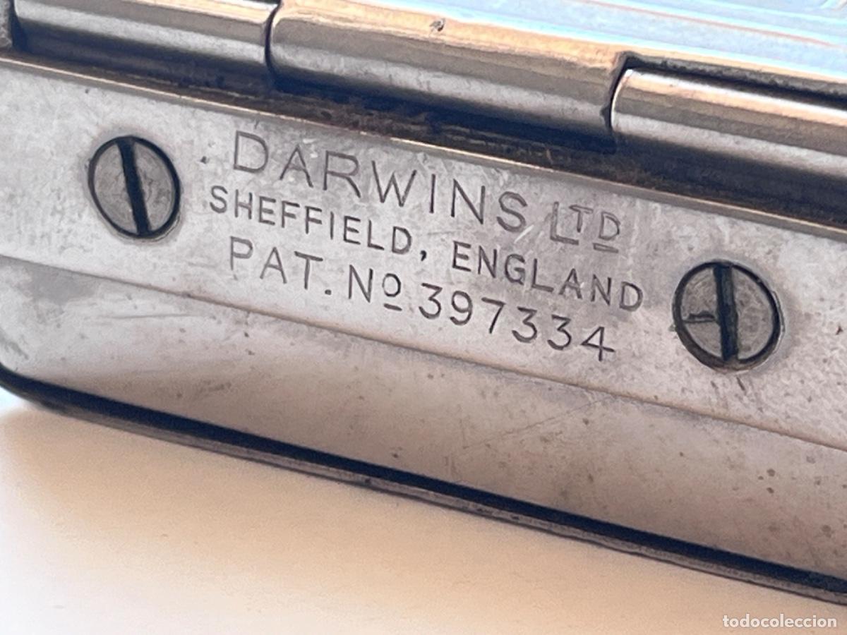 Antig&uuml;edades: Maquinilla afeitar DARWIN Hollow Ground Safety Razor Sheffield a&ntilde;os 30 &ndash; afilador estuche