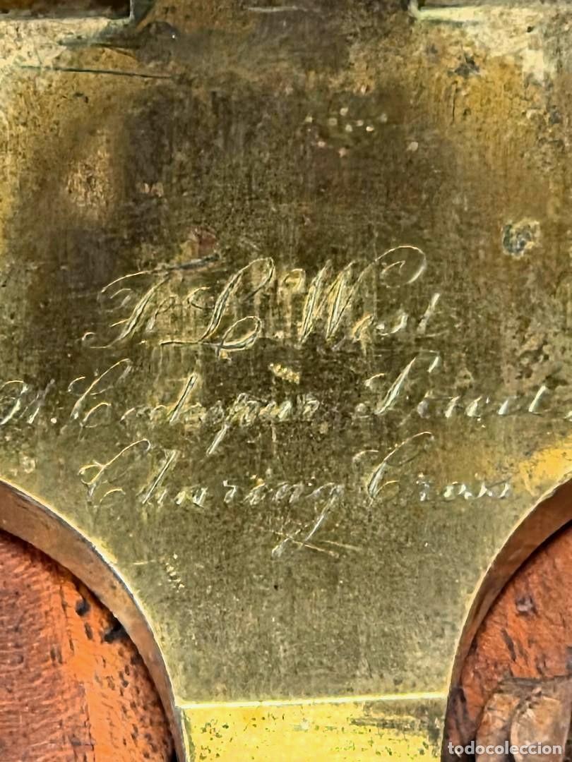 Antig&uuml;edades: antiguo y espectacular MICROSCOPIO monocular de 1860 en caja y con opticas - Foto 8