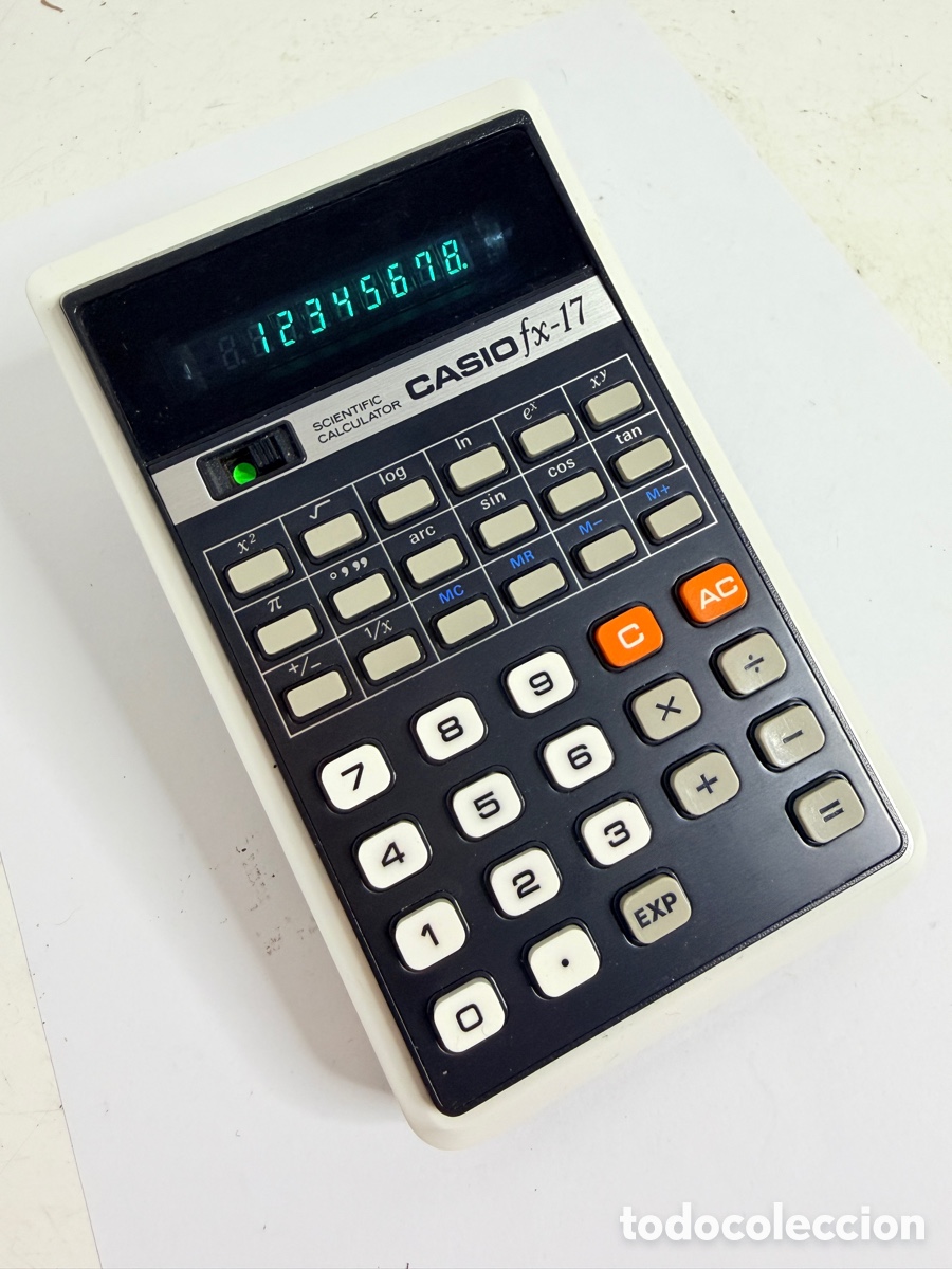 Antig&uuml;edades: Vintage Casio fx-17 Scientific Calculator (1976) - Very Good Condition