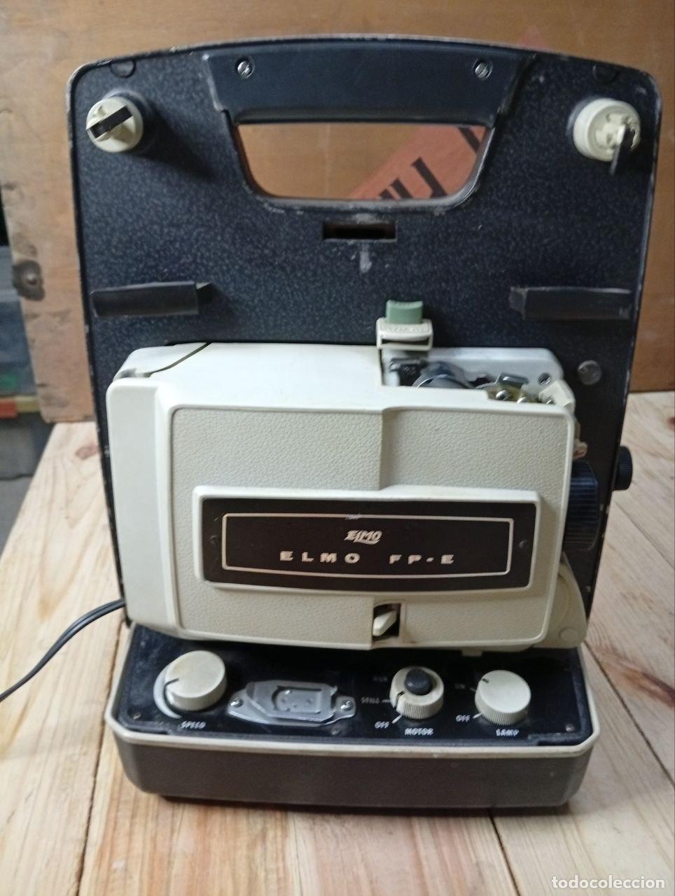Antig&uuml;edades: Antiguo Proyector De Cine Dual Elmo FP-E - Super 8 / Regular 8 - Jap&oacute;n A&ntilde;os 60 - Con Luz