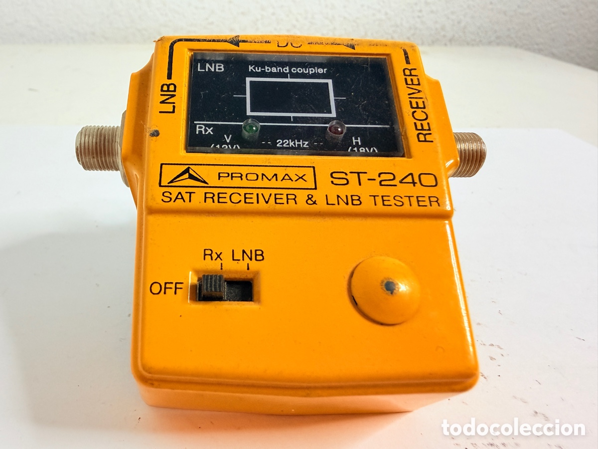 Antig&uuml;edades: Promax St-240 Sat Receiver Lnb Tester - Foto 2