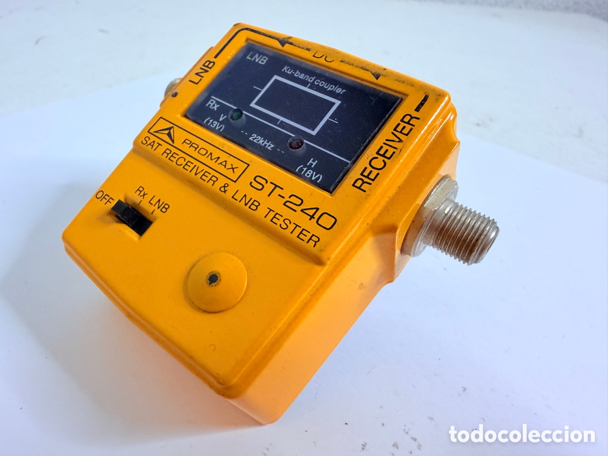 Antig&uuml;edades: Promax St-240 Sat Receiver Lnb Tester - Foto 5