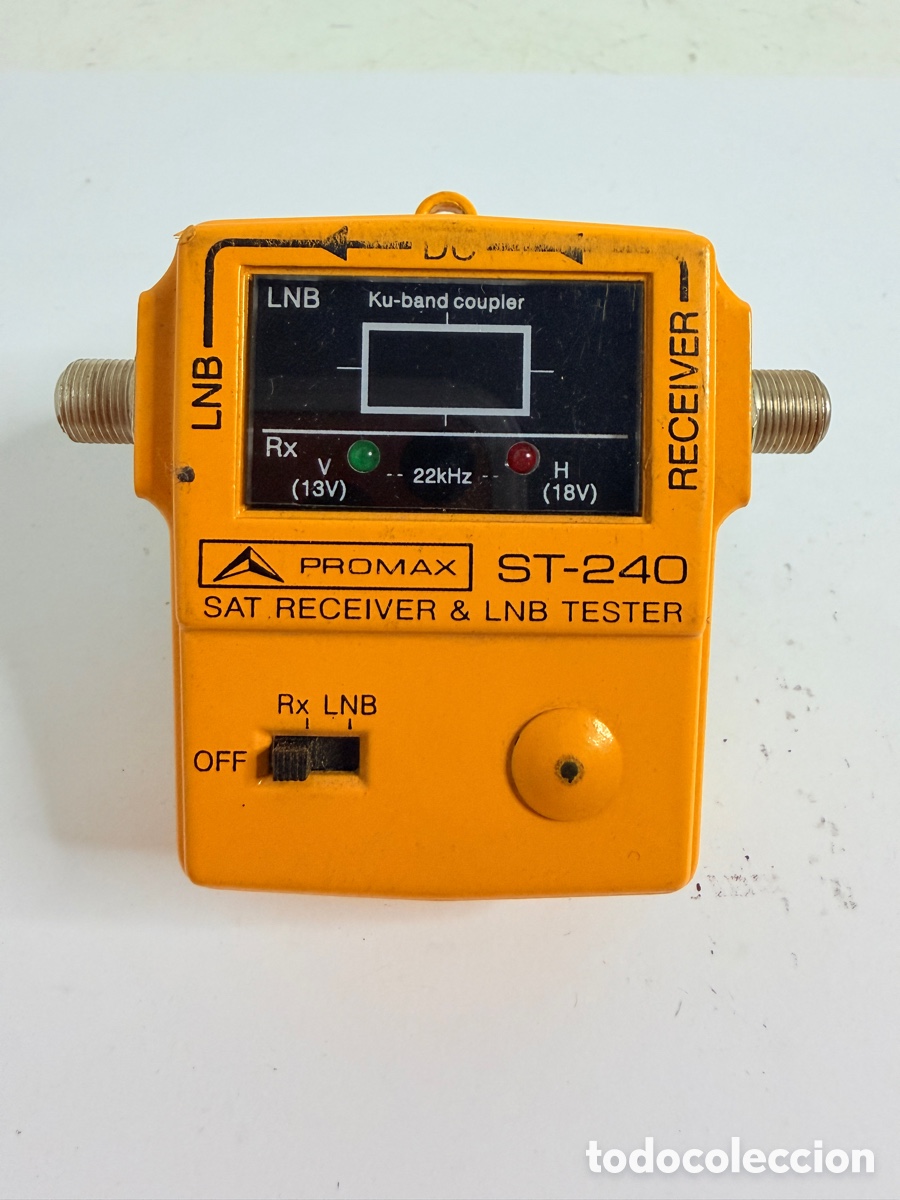 Antig&uuml;edades: Promax St-240 Sat Receiver Lnb Tester - Foto 1
