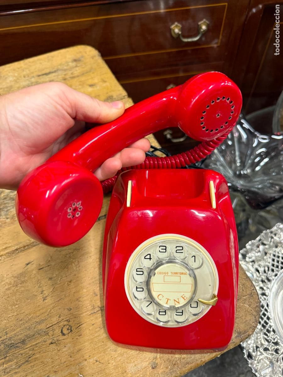 Tel&eacute;fonos: ANTIGUO TELEFONO HERALDO EN ROJO - Foto 7