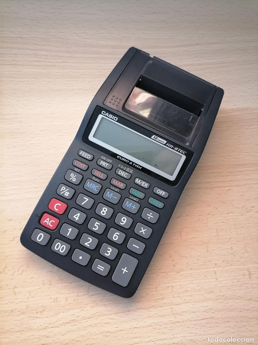 Antig&uuml;edades: Calculadora con impresora Casio HR-8TEC - Foto 2