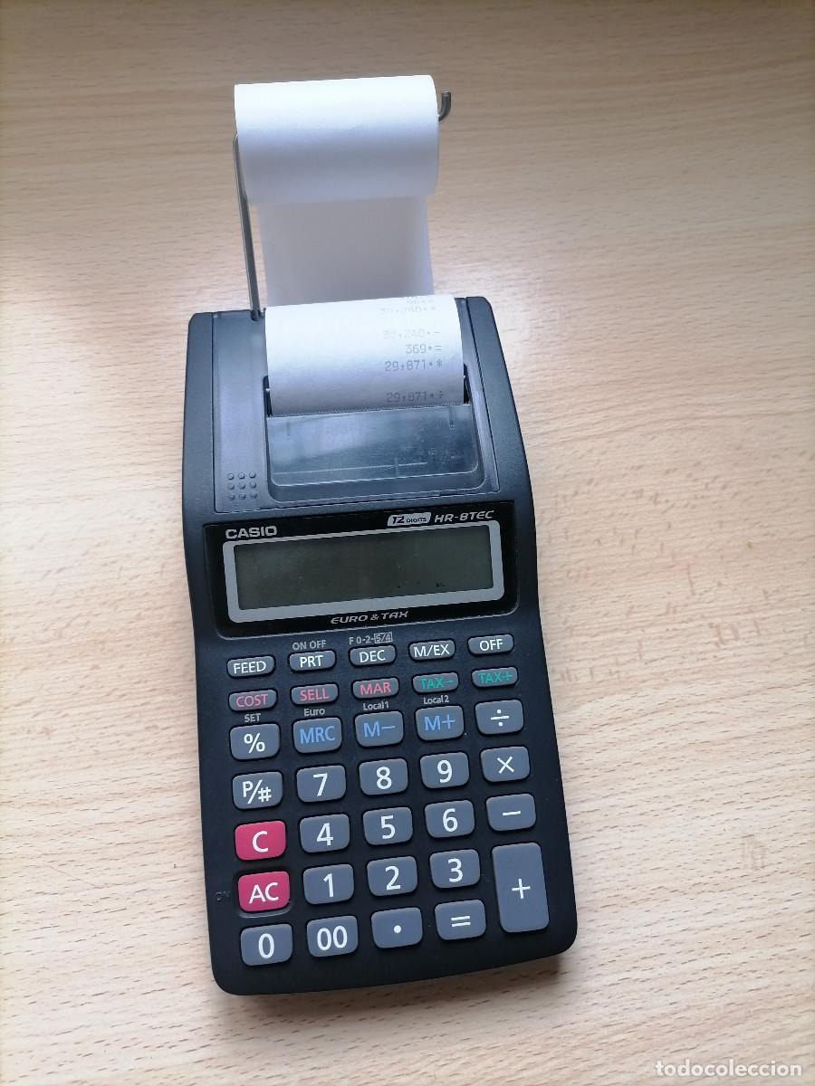 Antig&uuml;edades: Calculadora con impresora Casio HR-8TEC - Foto 3