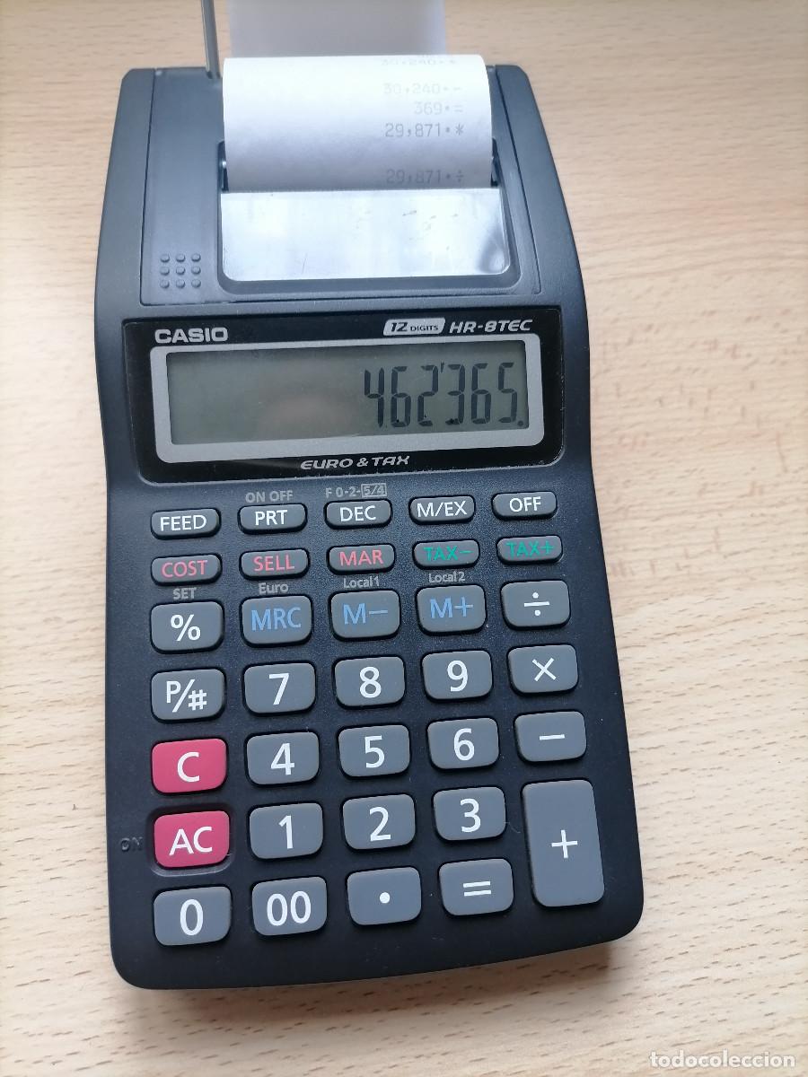 Antig&uuml;edades: Calculadora con impresora Casio HR-8TEC - Foto 4