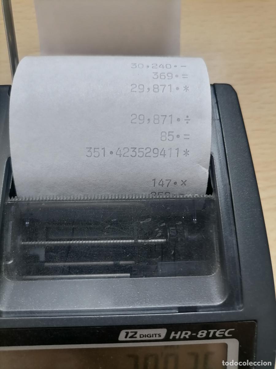 Antig&uuml;edades: Calculadora con impresora Casio HR-8TEC - Foto 5