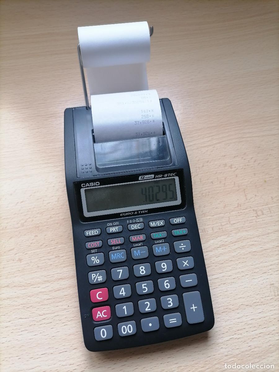 Antig&uuml;edades: Calculadora con impresora Casio HR-8TEC - Foto 6