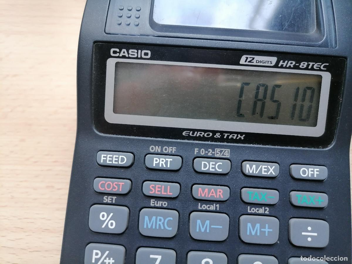 Antig&uuml;edades: Calculadora con impresora Casio HR-8TEC - Foto 7