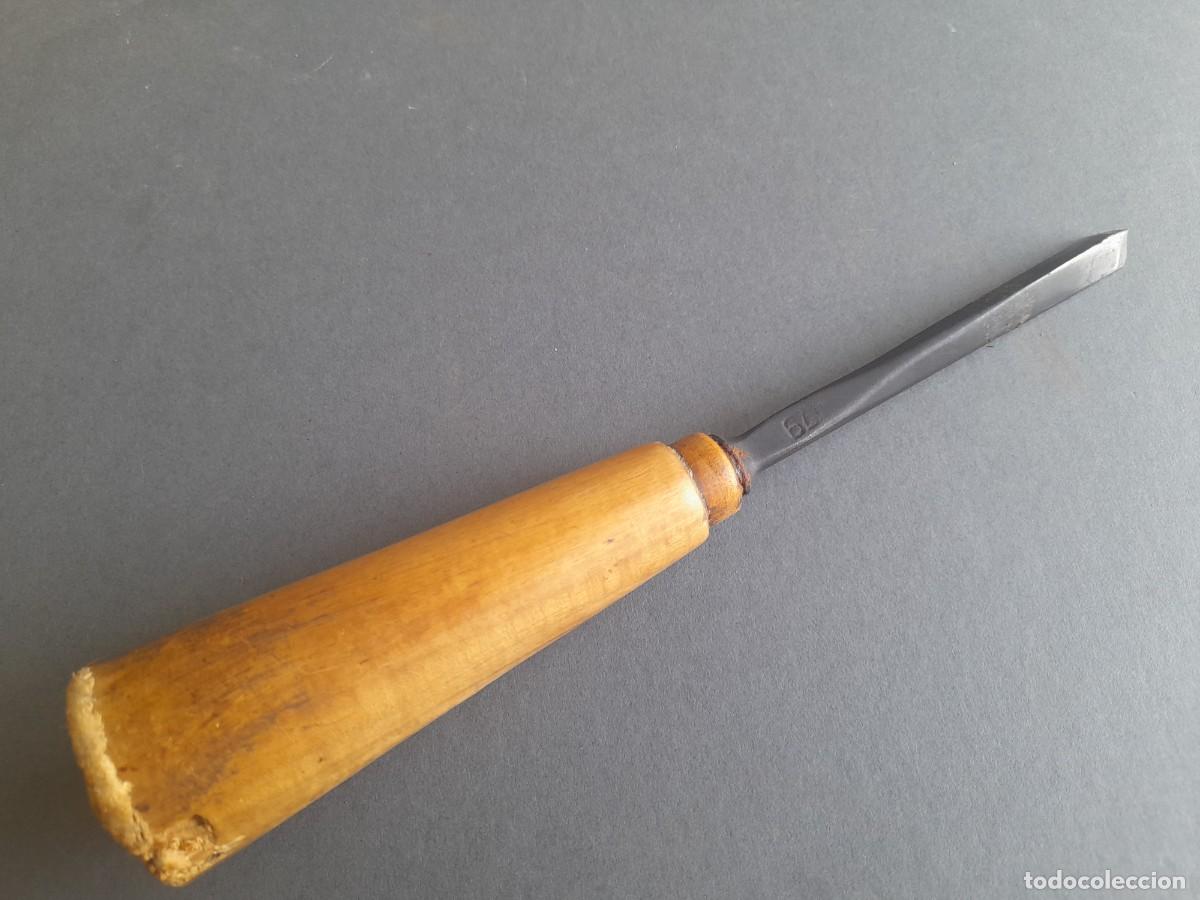 Antig&uuml;edades: gubia mifer 79, corte triangular de 9mm aprox, 20cm aprox de largo - Foto 3