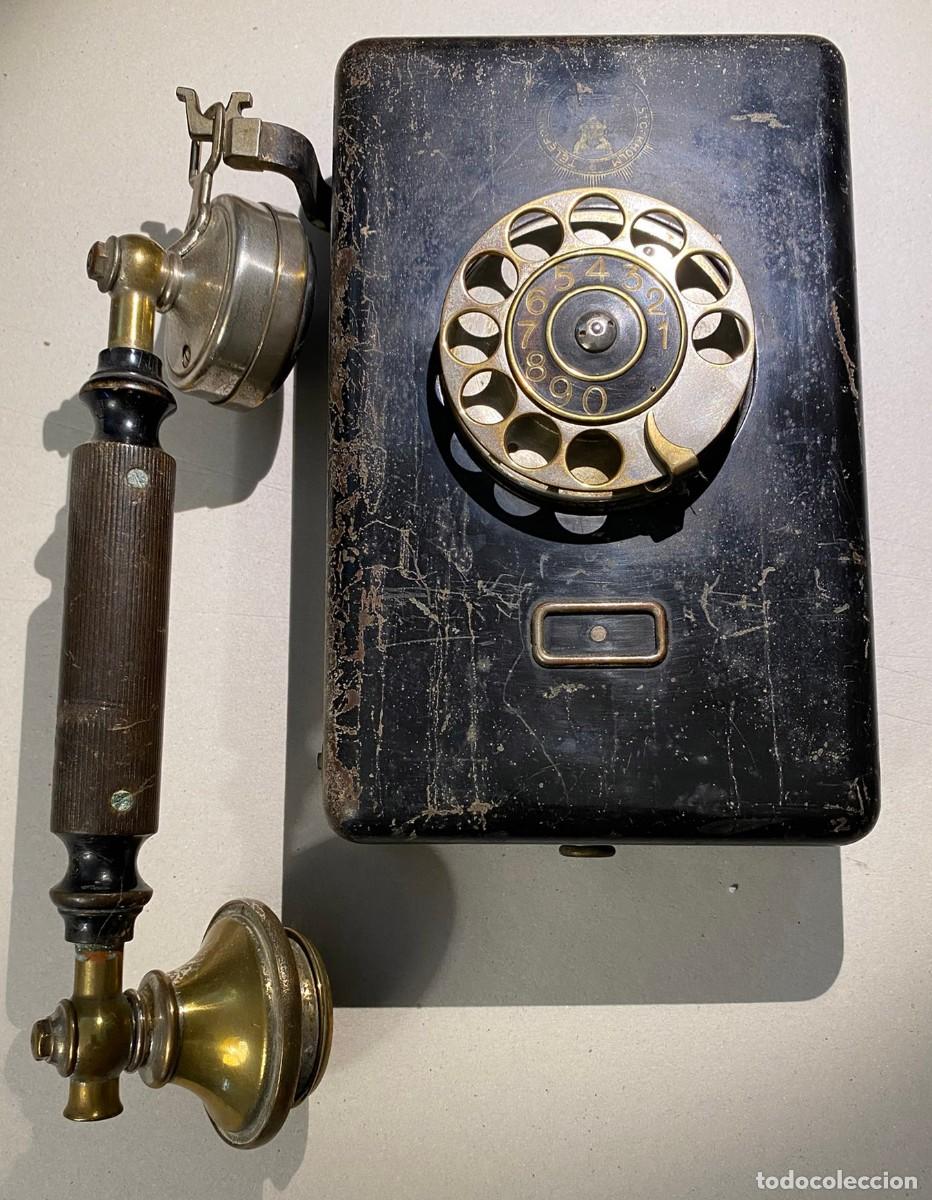 Tel&eacute;fonos: Tel&eacute;fono antiguo de pared