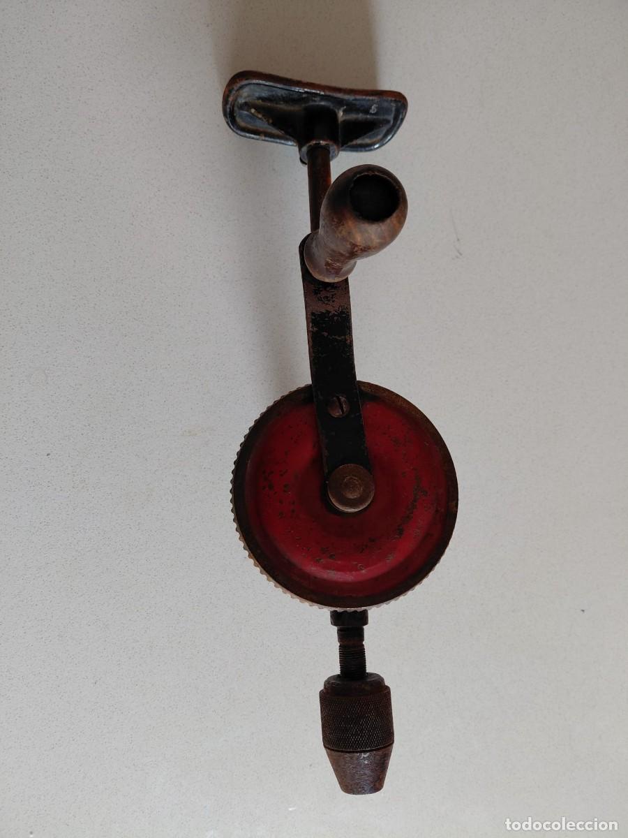 Antig&uuml;edades: antiguo taladro de mano manual 35 cm - Foto 2