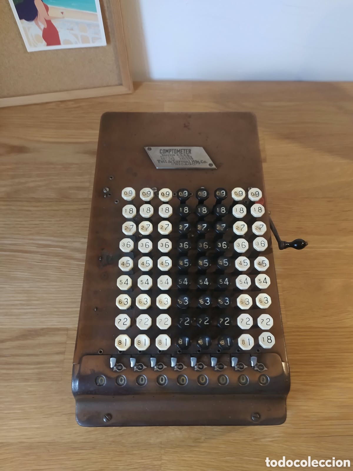 Antig&uuml;edades: Calculadora Antigua Comptometer - Foto 2