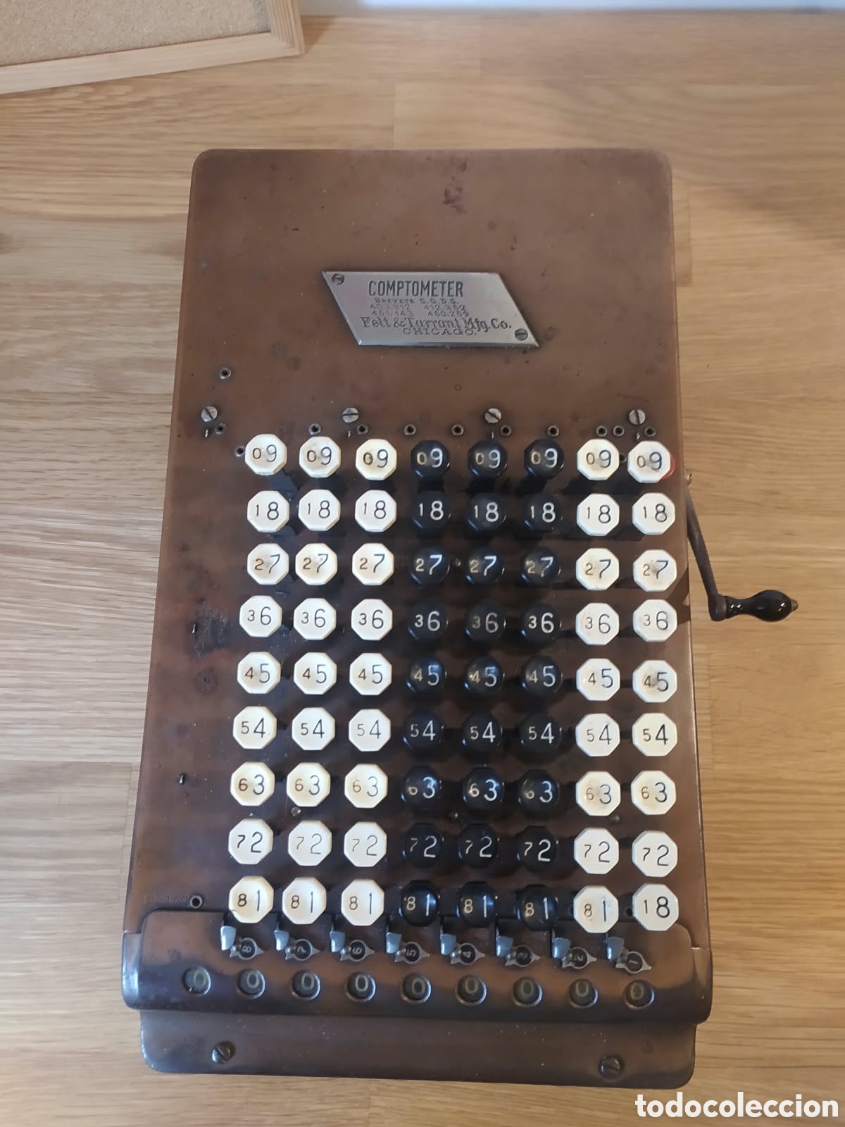 Antig&uuml;edades: Calculadora Antigua Comptometer - Foto 4