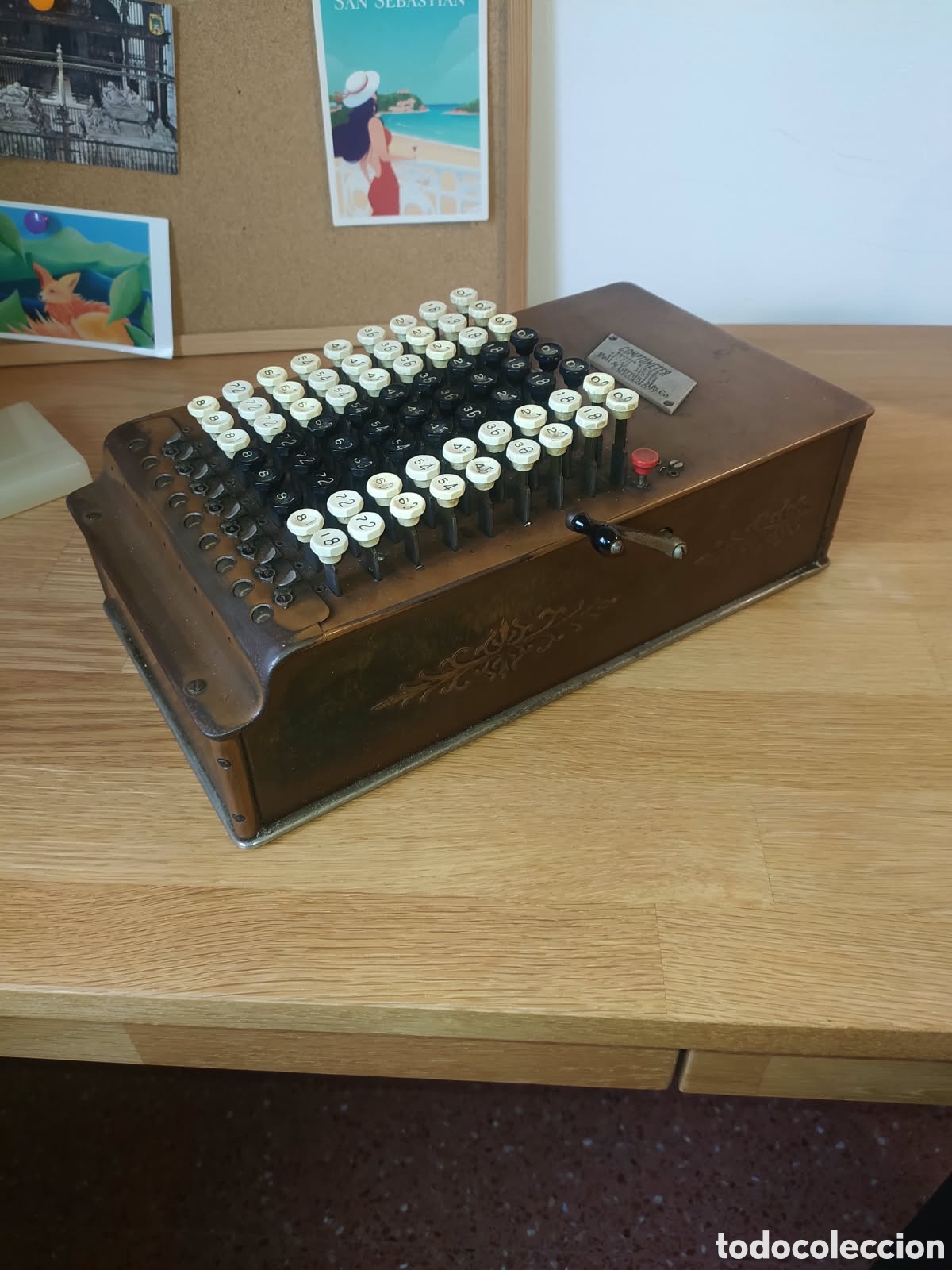 Antig&uuml;edades: Calculadora Antigua Comptometer - Foto 1