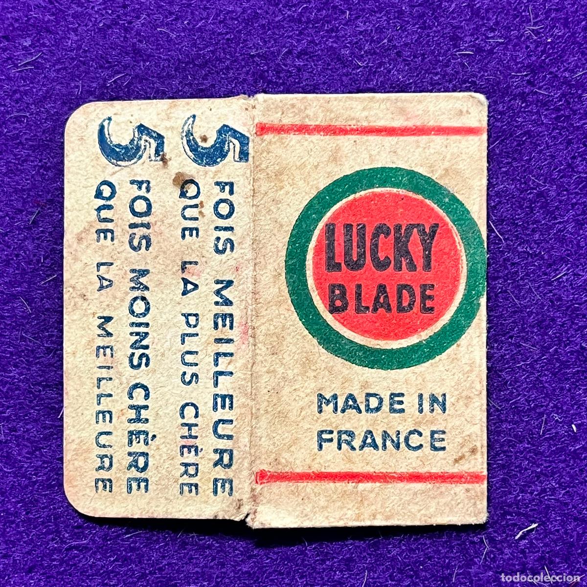 Antig&uuml;edades: FUNDA DE HOJA DE CUCHILLA DE AFEITAR. LUCKY BLADE. - Foto 1