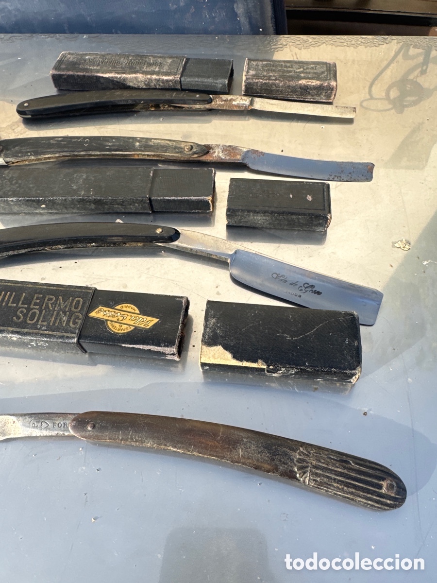 Antig&uuml;edades: Lote De, navajas, De Barbero - Foto 3