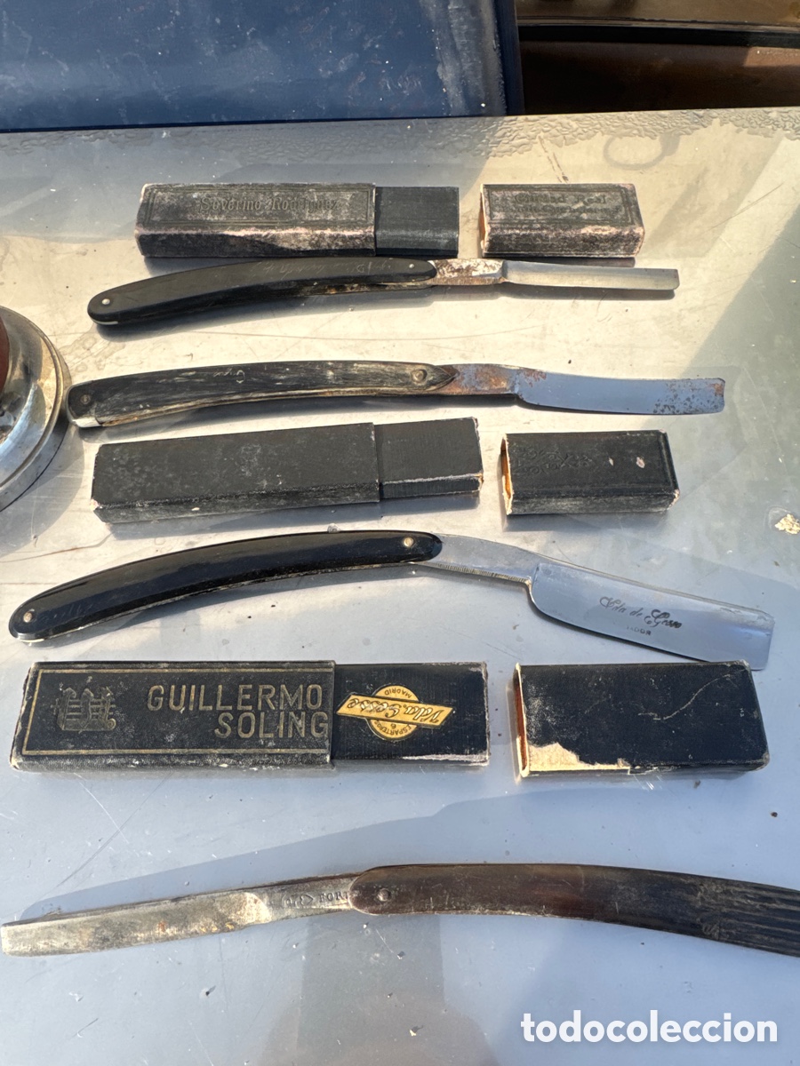 Antig&uuml;edades: Lote De, navajas, De Barbero