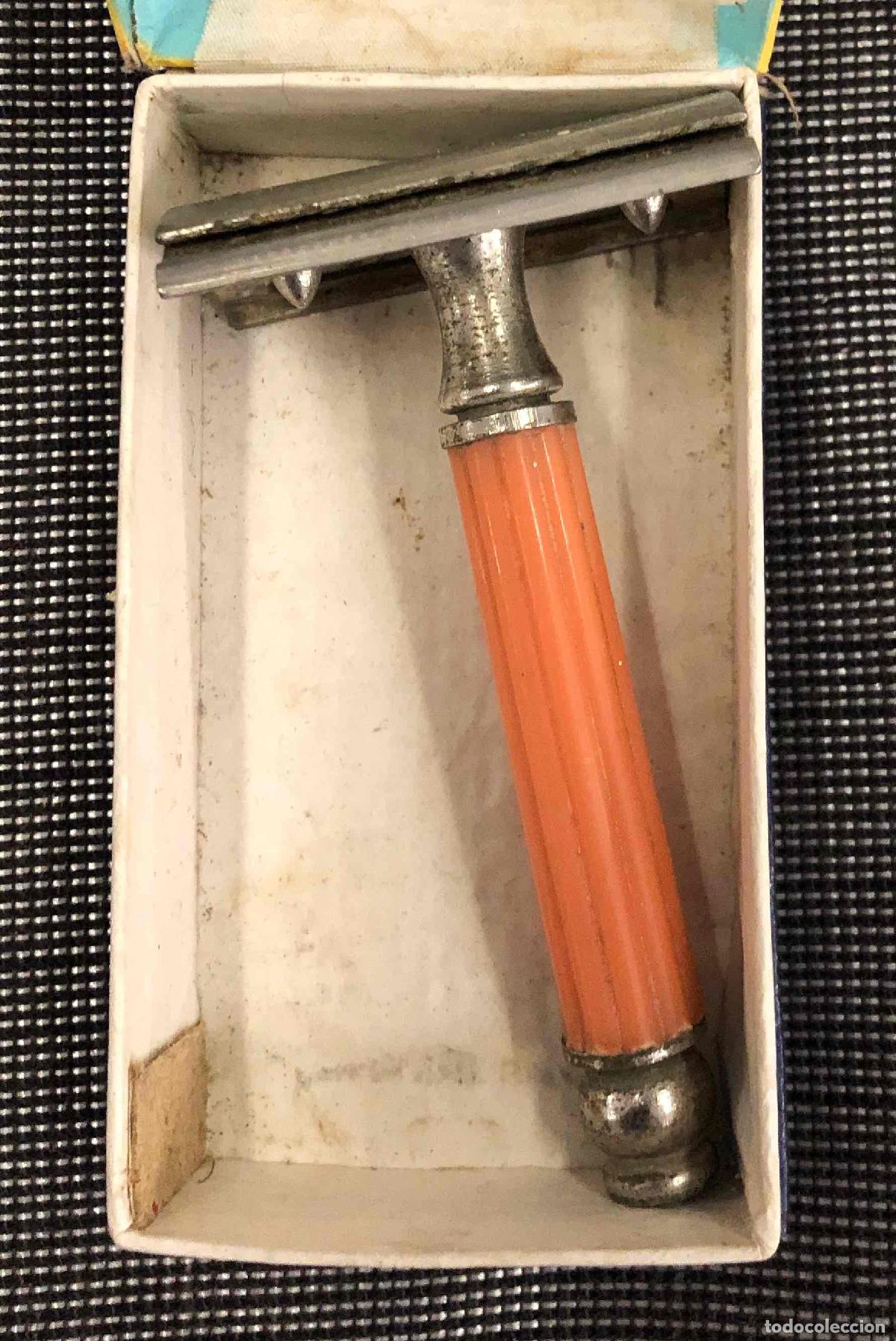 Antig&uuml;edades: MAQUINILLA DE AFEITAR SHANGHAI, CHINA. FLYING EAGLE BRAND SAFETY RAZOR. EN CAJA ORIGINAL