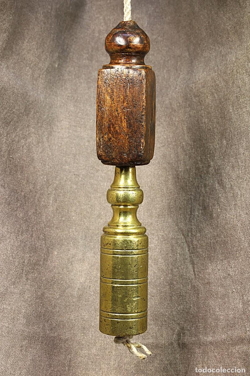Antig&uuml;edades: Plomada completa. Cabeza integrada. Complete plumb bob. Integrated head. - Foto 1