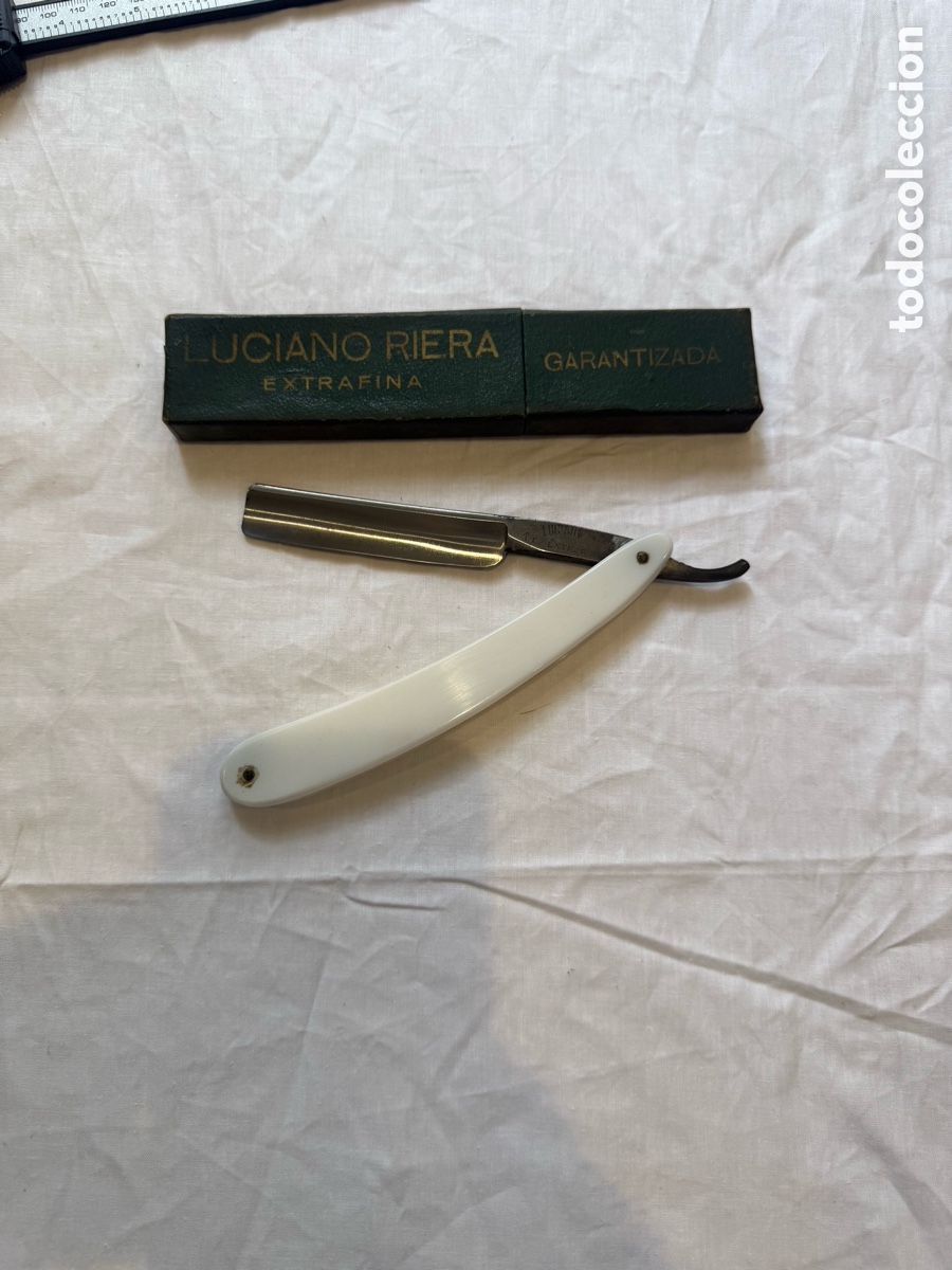 Antig&uuml;edades: Navaja Luciano Riera Extra Fina &ndash; 17,1 mm &ndash; Caja original &ndash; Muy rara