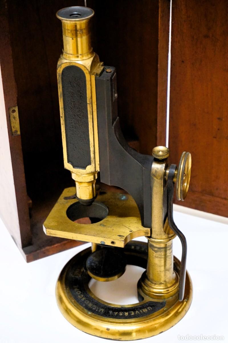 Antig&uuml;edades: ANTIGUO MICROSCOPIO INGL&Eacute;S &rdquo;R&J BECK&rdquo; modelo &ldquo;UNIVERSAL&rdquo; c. 1865. MICROSCOPE. MIKROSKOP