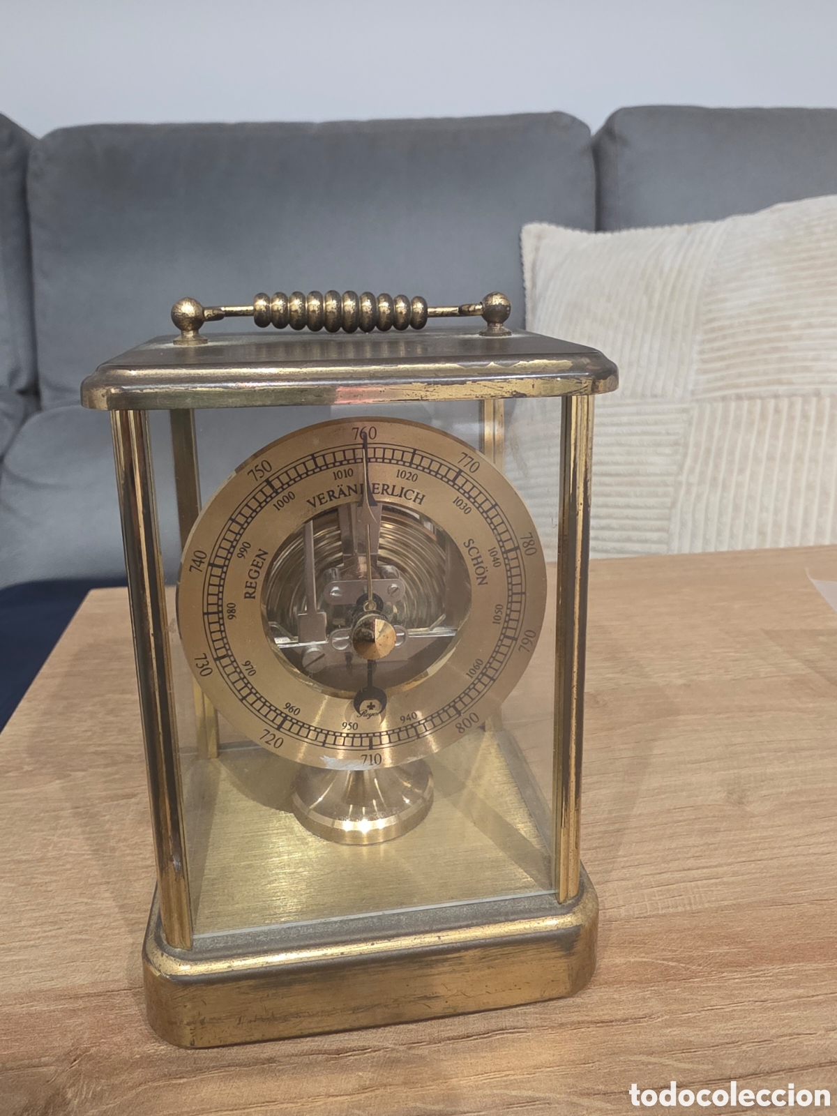 Antig&uuml;edades: Raro Bar&oacute;metro de Esqueleto Vintage Huger Meteobar A&ntilde;os 60