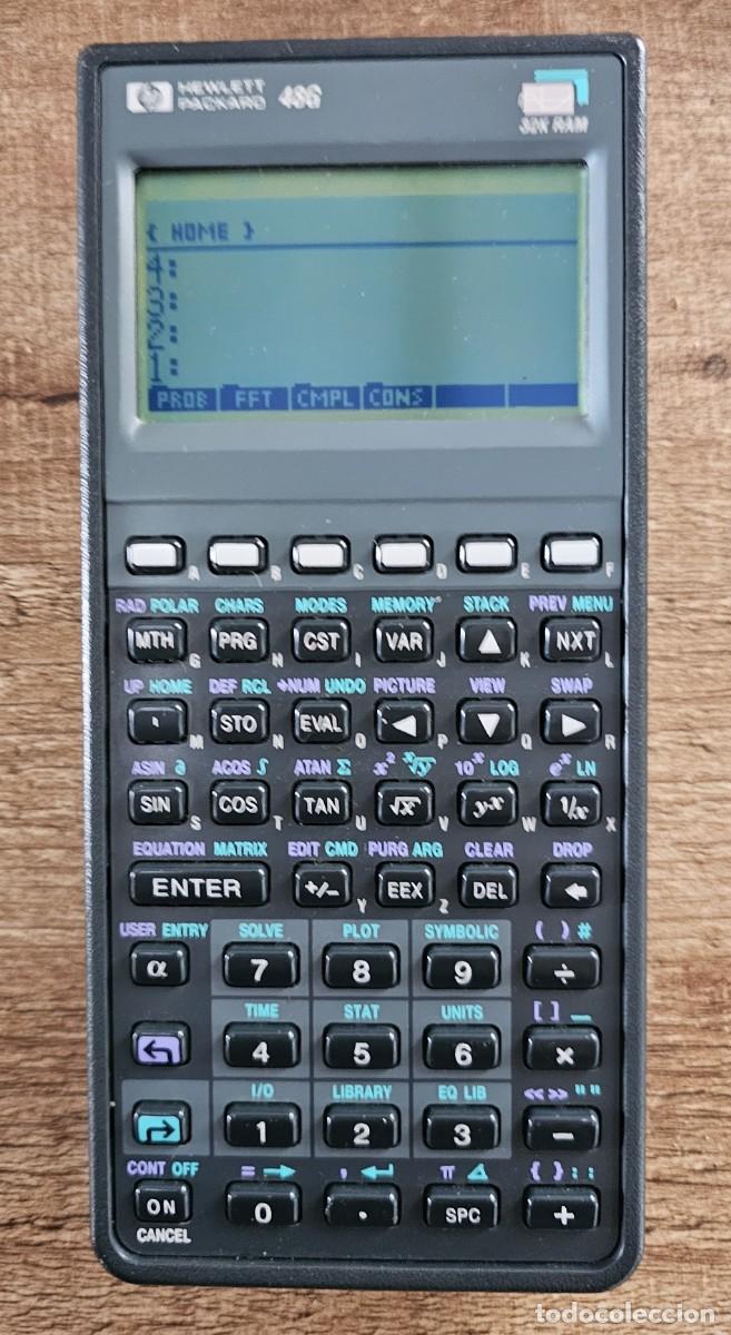 Antig&uuml;edades: CALCULADORA Hewlett-Packard HP 48G 32K RAM con Funda - Foto 2
