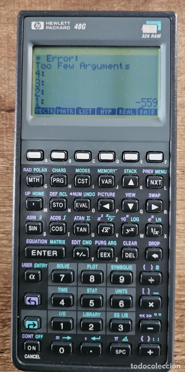 Antig&uuml;edades: CALCULADORA Hewlett-Packard HP 48G 32K RAM con Funda - Foto 3