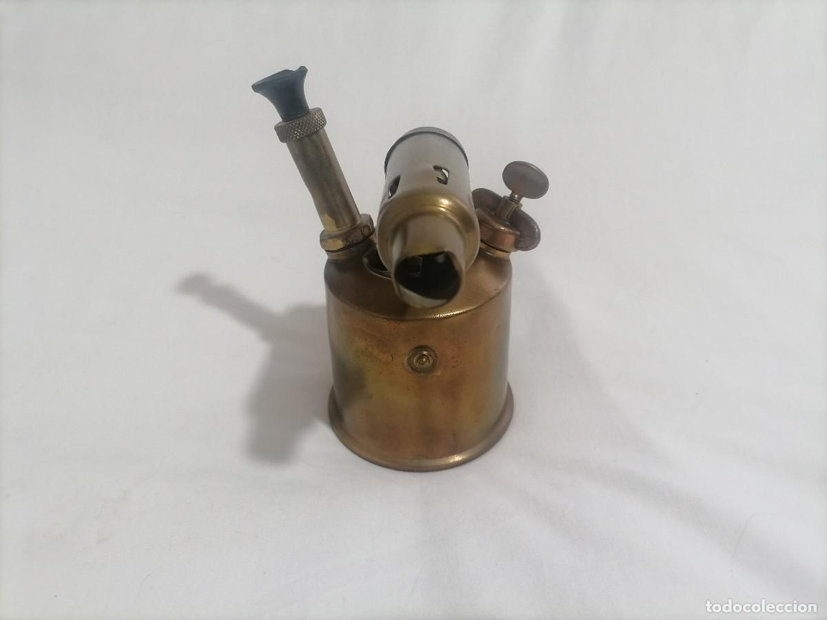 Antig&uuml;edades: Soplete Antiguo de Lat&oacute;n - Foto 4