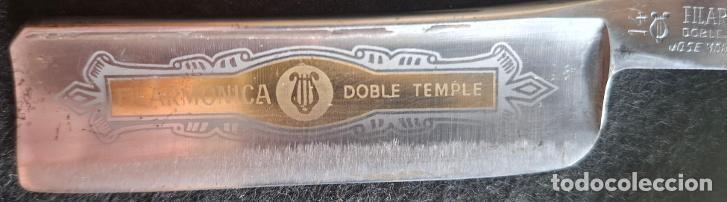 Antig&uuml;edades: (NA-261004)NAVAJA DE AFEITAR FILARMONICA DOBLE TEMPLE 14 JOSE MONSERRAT POU