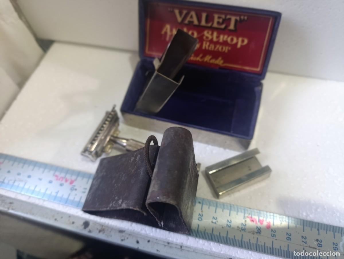 Antig&uuml;edades: MAQUINILLA DE AFEITAR VIOLET AUTO STROP - CAJA - ASENTADOR ( )