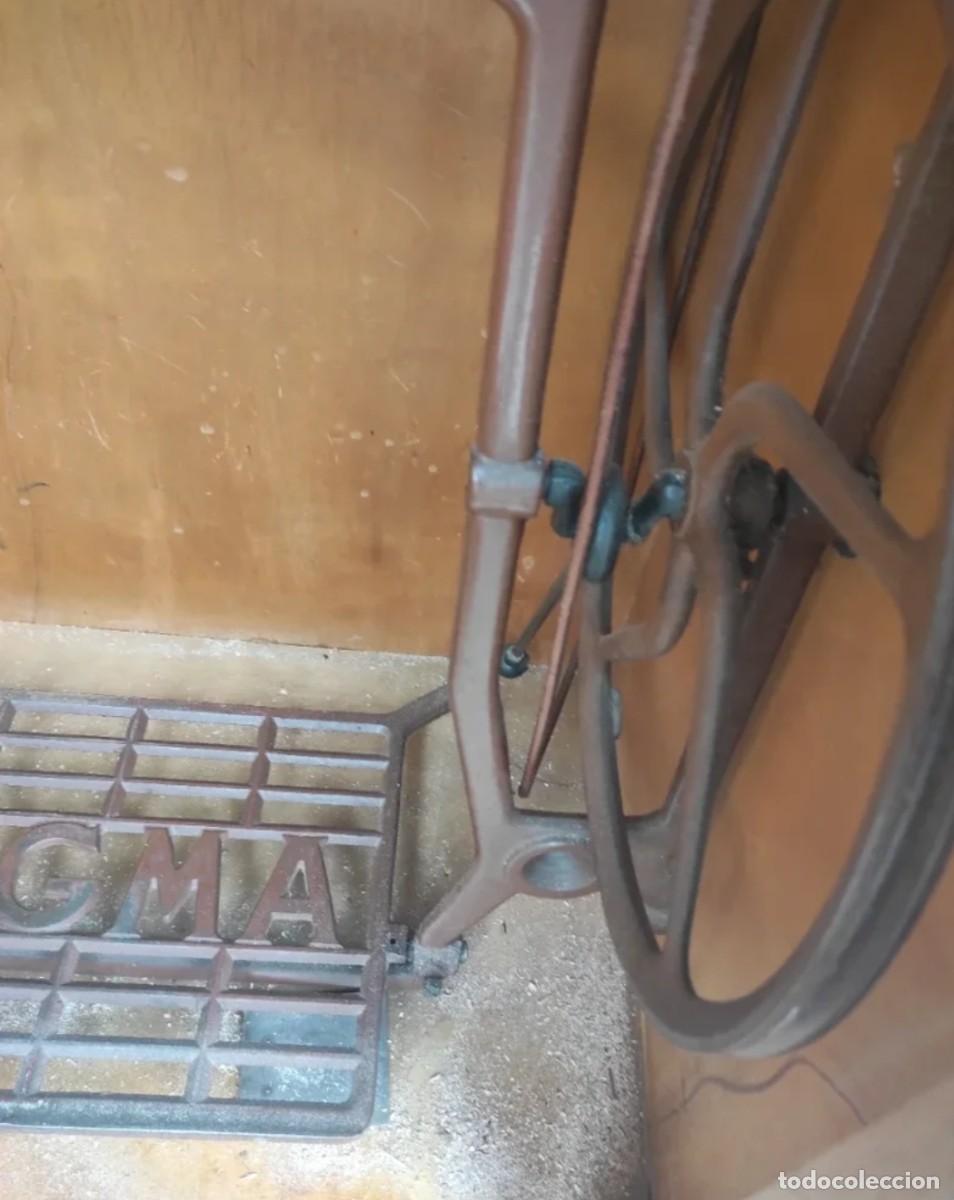 Antig&uuml;edades: Pie de maquina de coser sigma - Foto 3