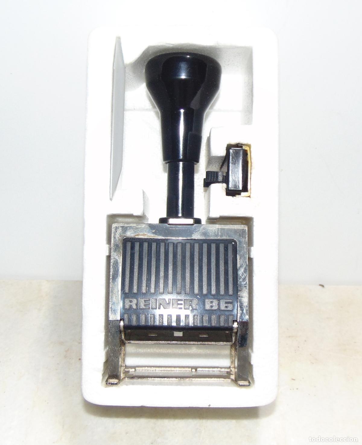 Antig&uuml;edades: ANTIGUO FECHADOR REINER B6, 16x6,9CM, NUEVO DE TIENDA CON ACCESORIOS