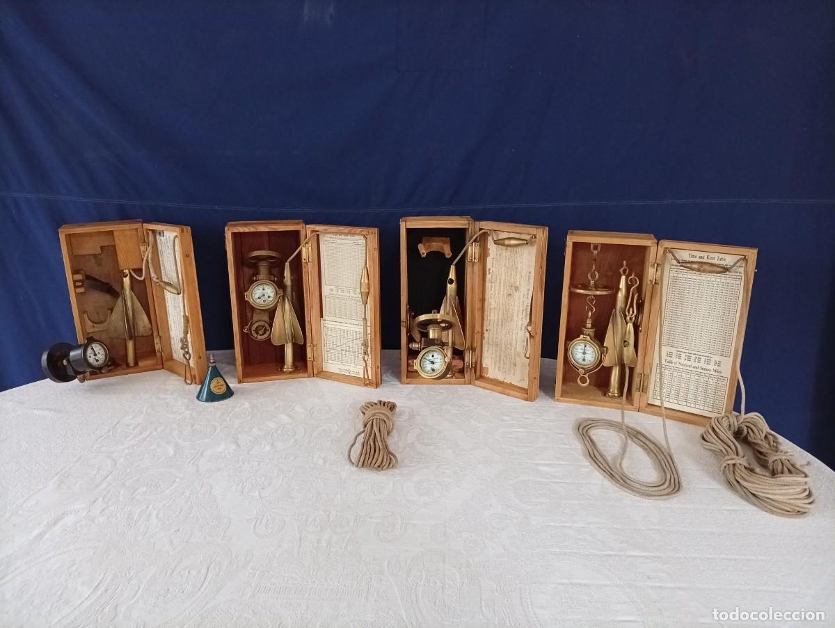 Antiquit&auml;ten: Colecci&oacute;n completa de correderas n&aacute;utica SHIP LOG EXCELSIOR I, II, III y IV de Thomas Walker
