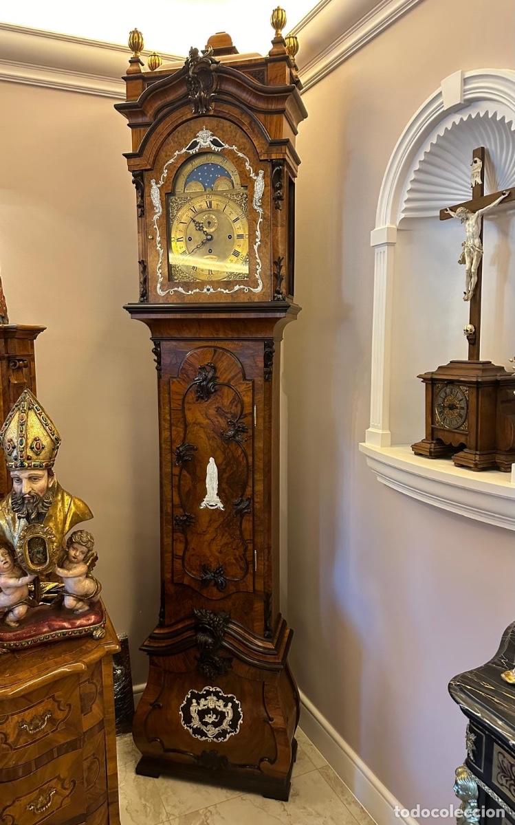 Antig&uuml;edades: EXCEPCIONALMENTE RARO RELOJ DE PIE INGL&Eacute;S DEL SIGLO XVIII &ndash; JAMES WADY, NEWPORT